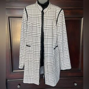 WHBM NWT Plaid Coat